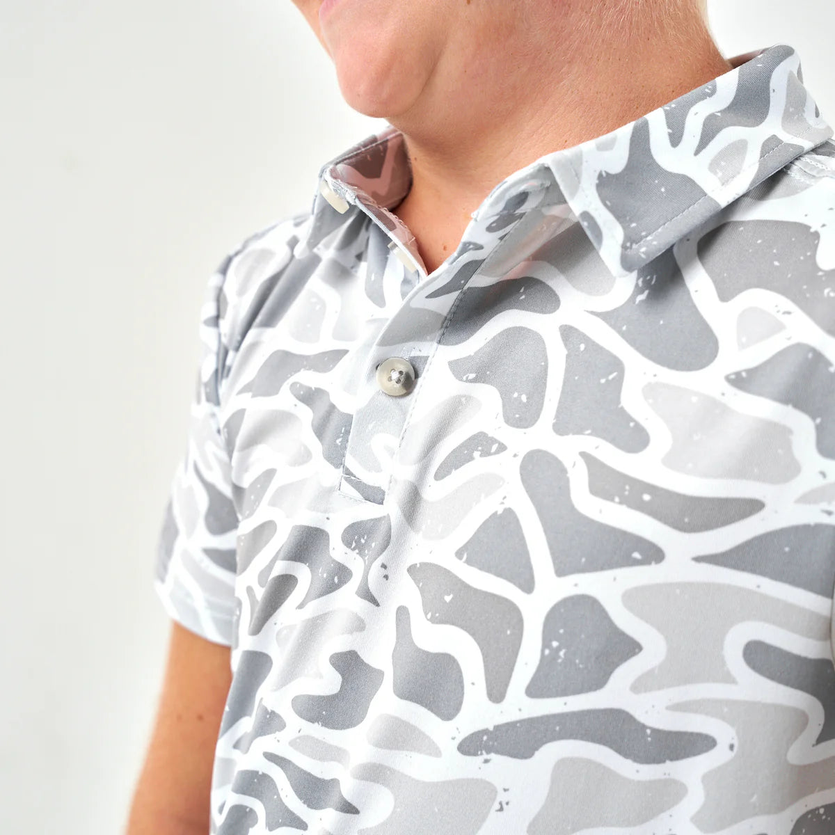 Youth - Performance Polo - White Camo