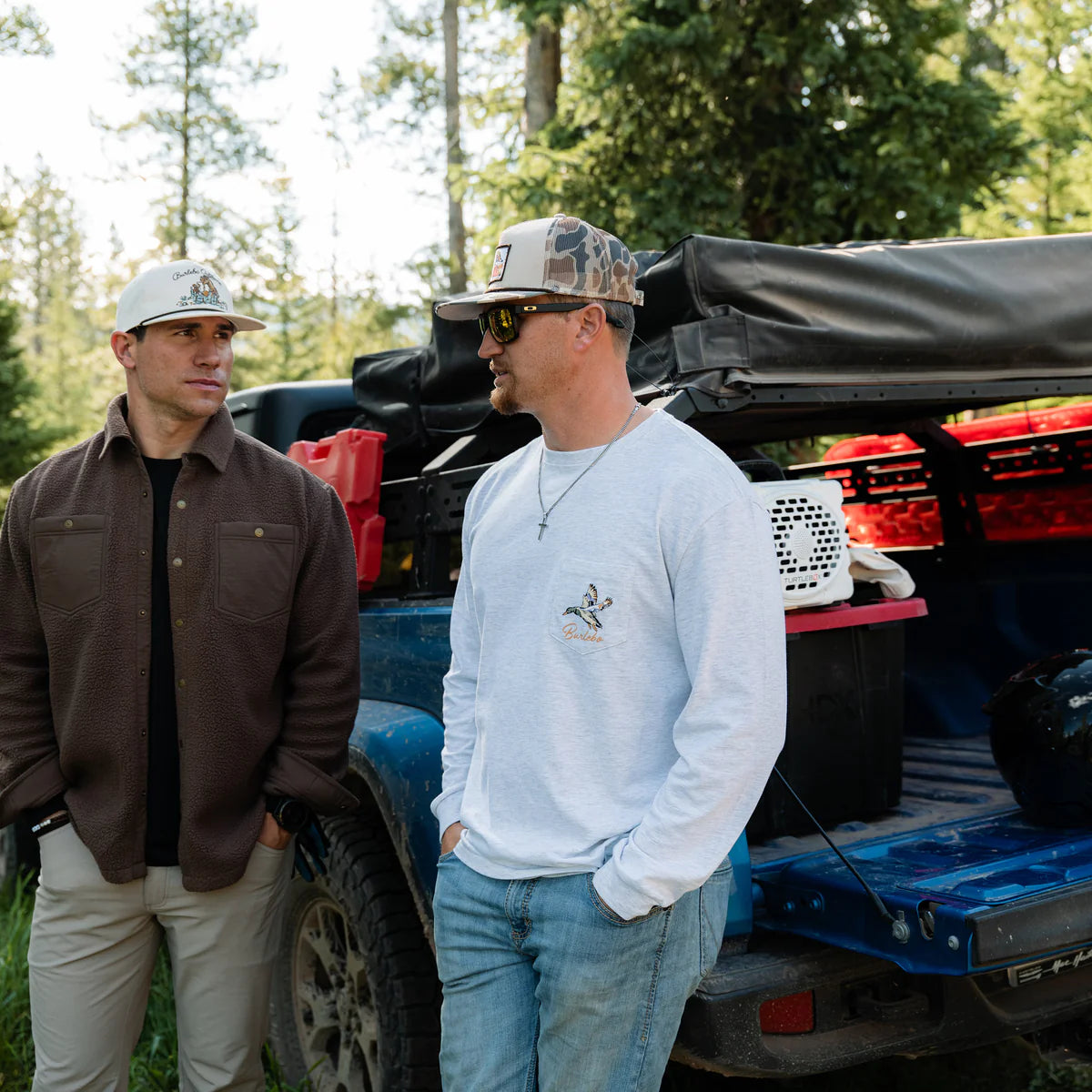 Long Sleeve Tee - Pintail Triangle Duck - Ash Grey