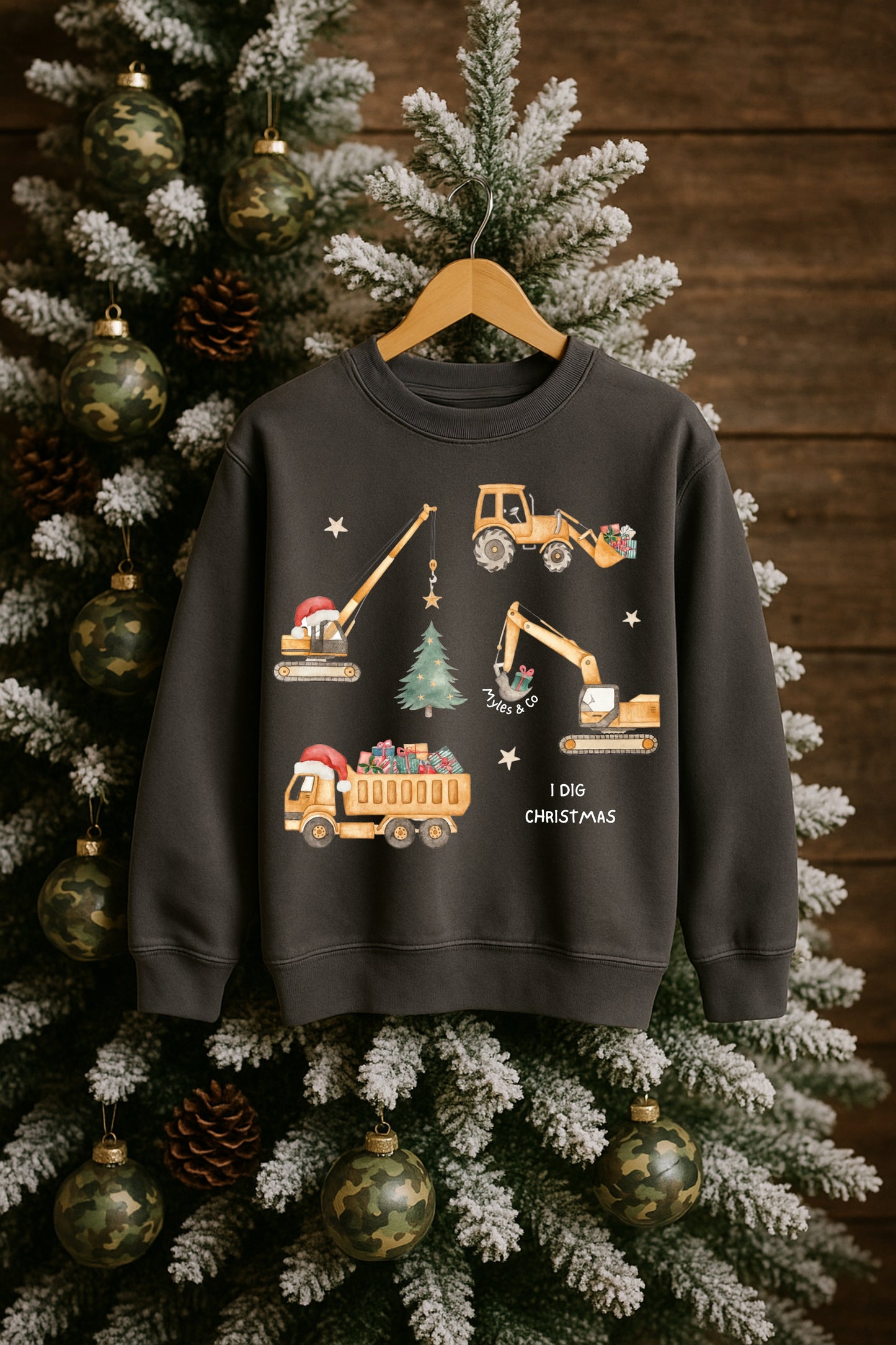 I dig Christmas kids tee or sweater