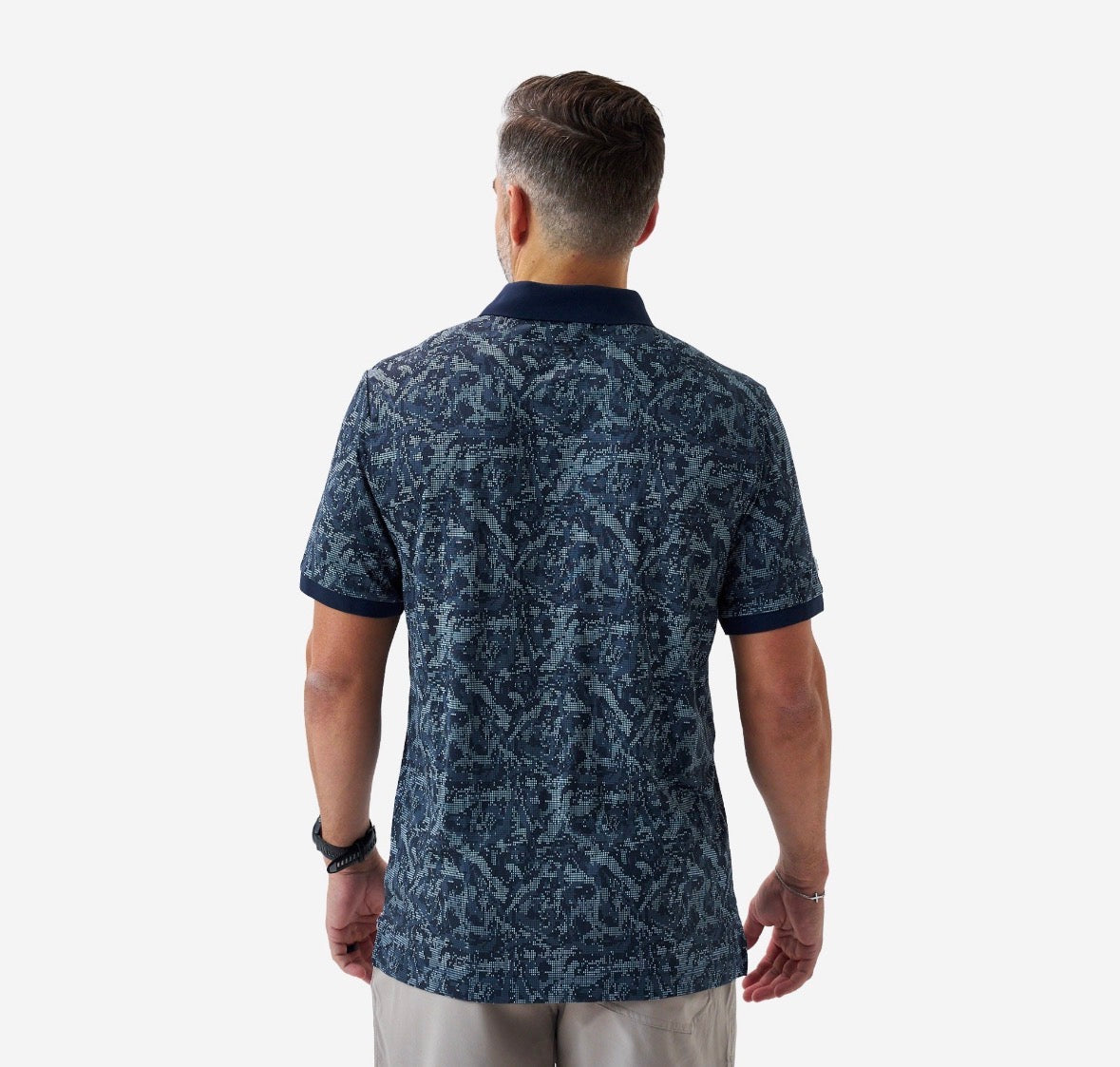 Performance Blade Collar Polo | DIGI CAMO NAVY