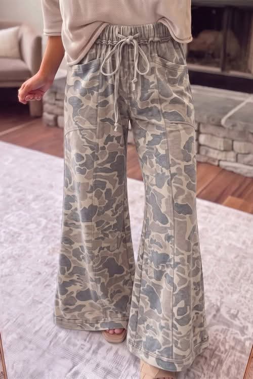Camo Comfort Wide Leg pants (Mid November Arrival)