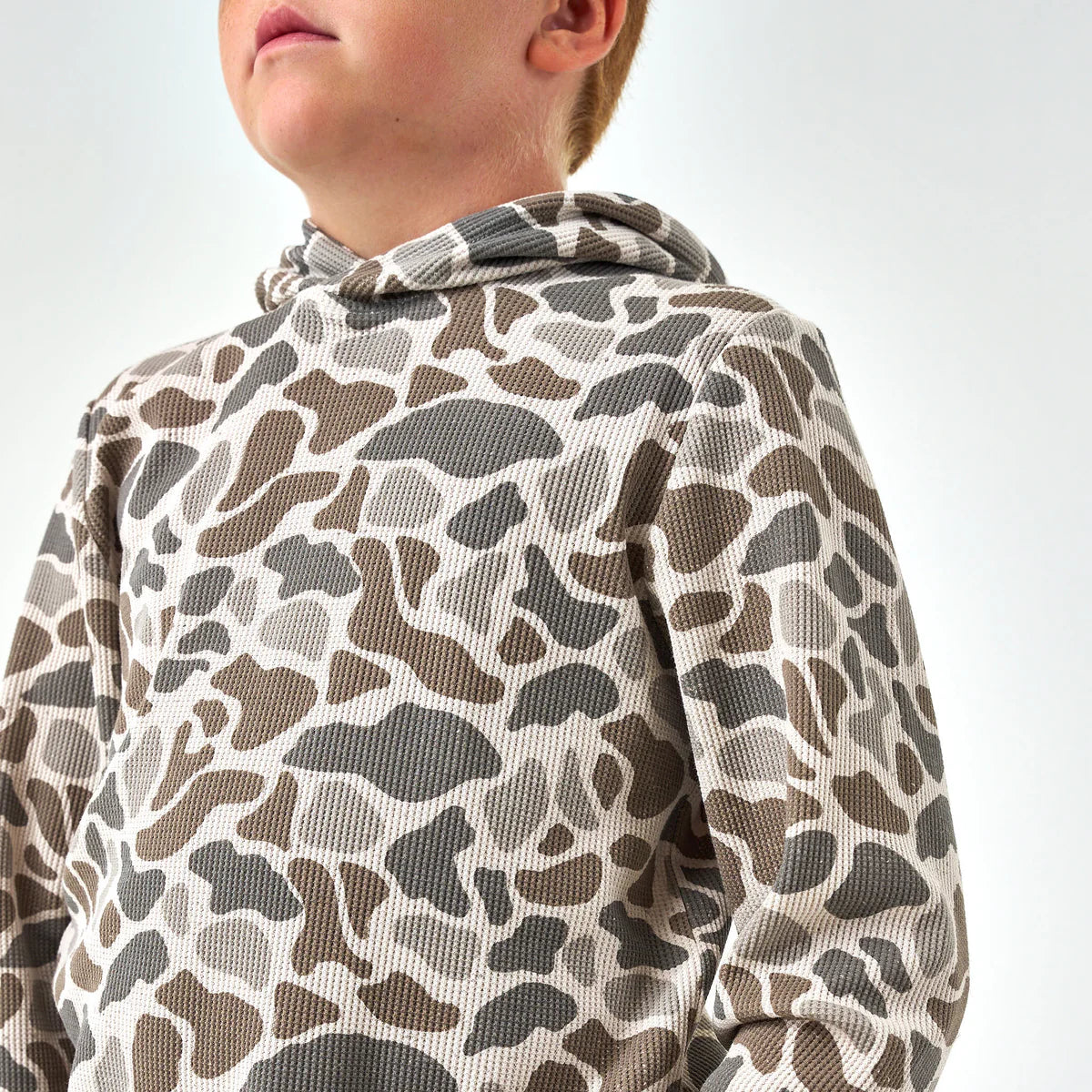Youth - Thermal Hoodie - Classic Deer Camo