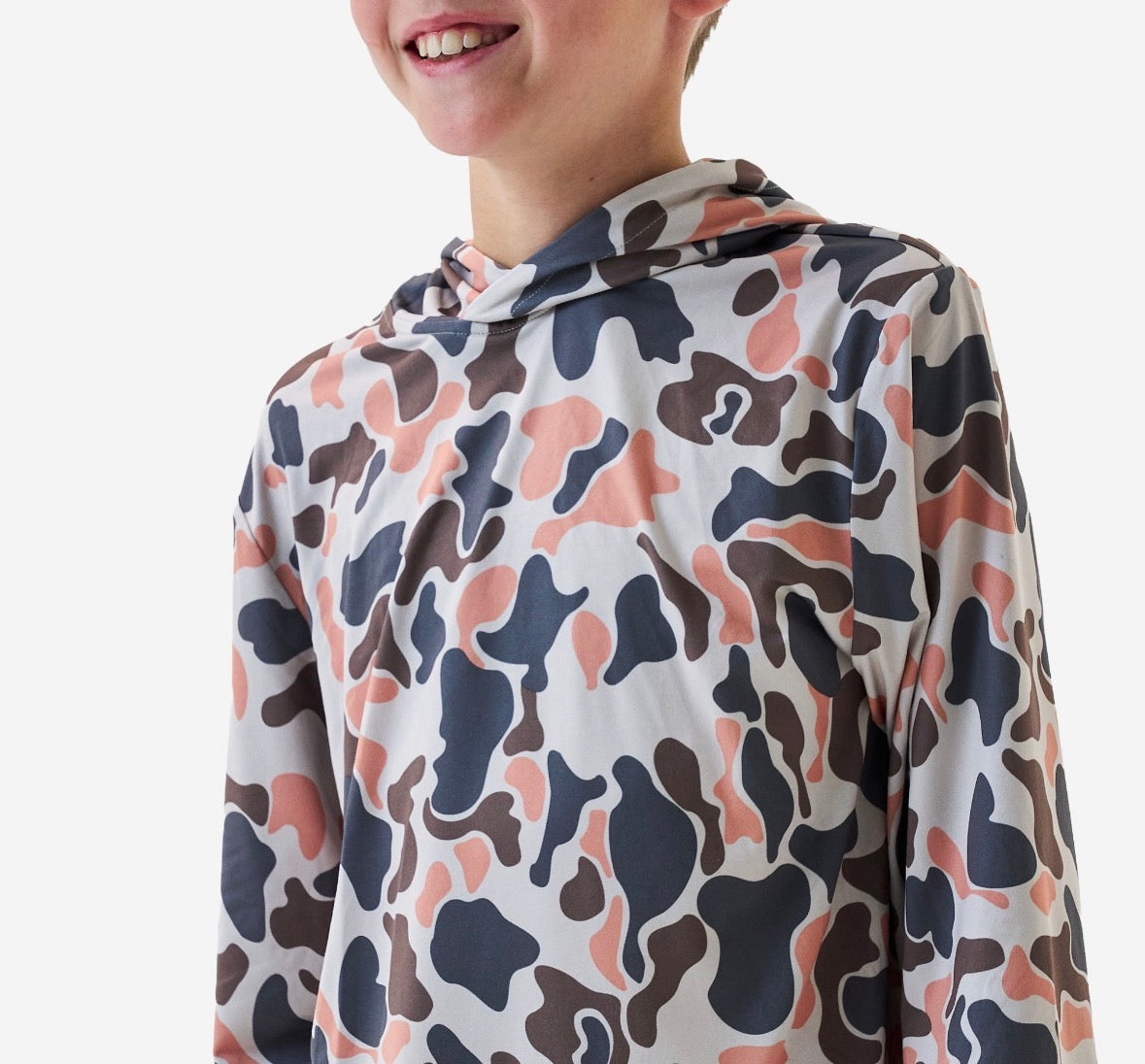 Youth Performance Hoodie - VINTAGE CAMO