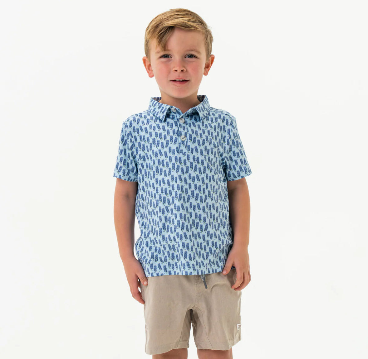 Youth - Performance Polo - Bluebonnets