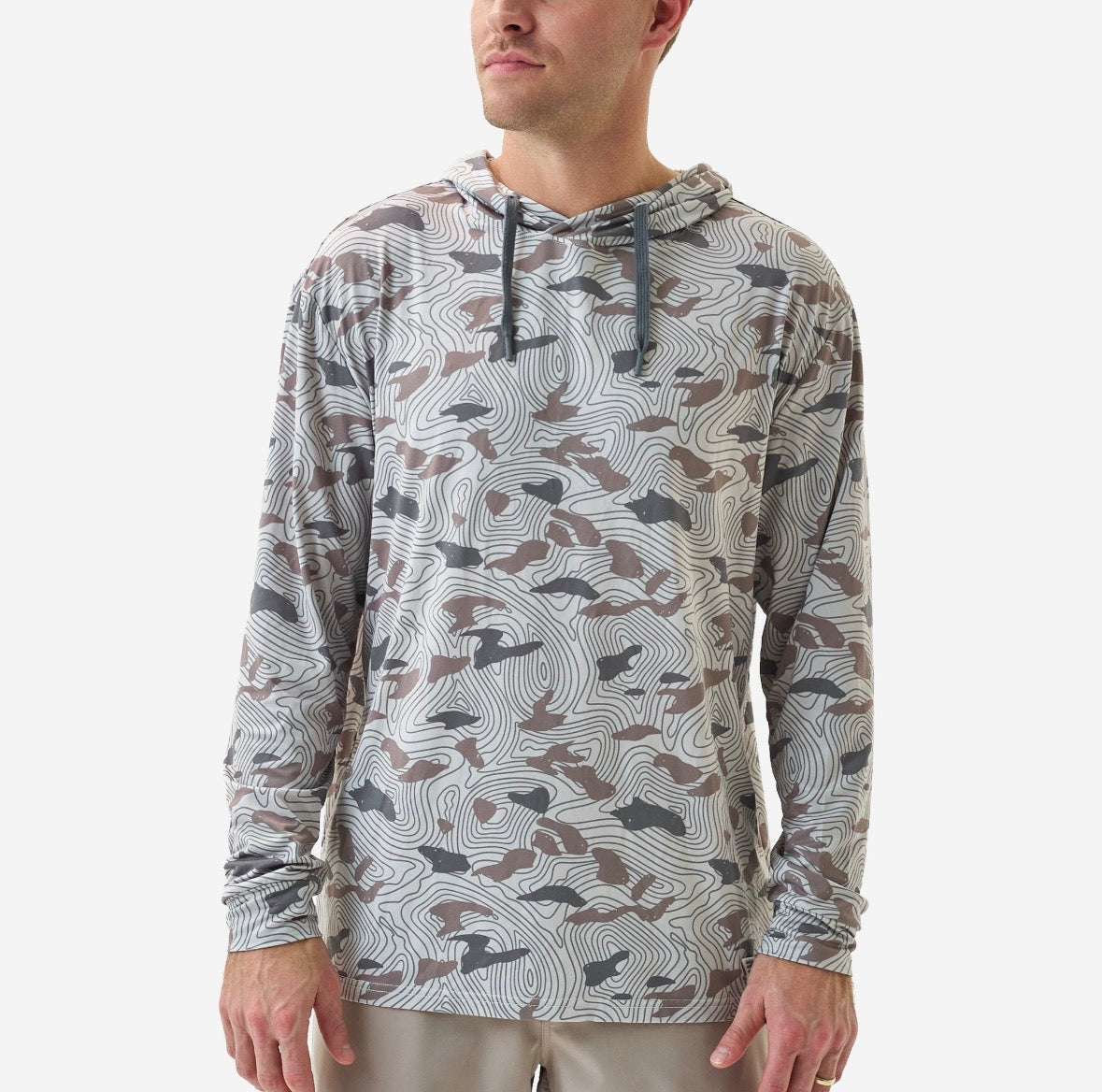 Performance Hoodie- Topo Desert Camo