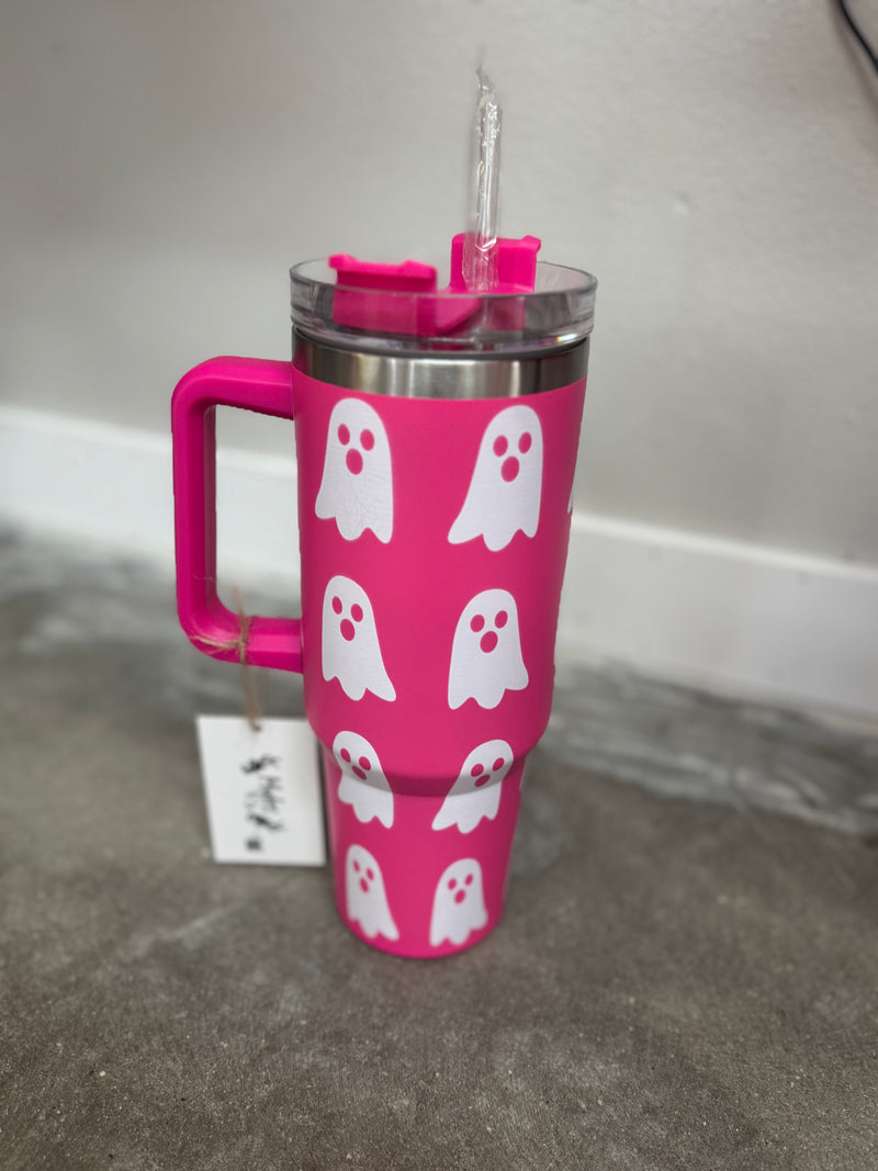 Cute & Spooky Ghost stainless cup