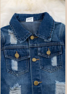 Girls Distressed Dress