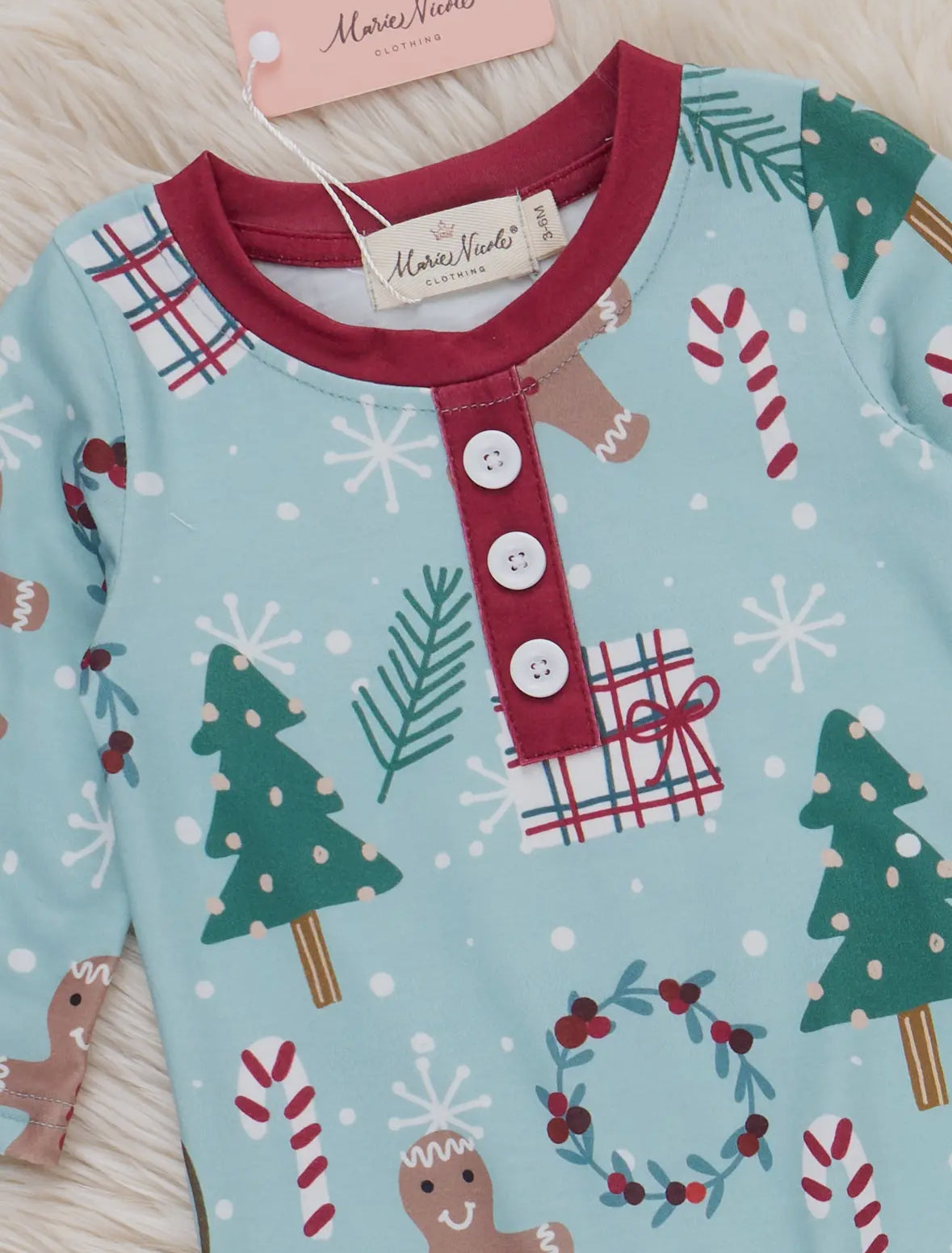 Merry Tree Pocket Romper