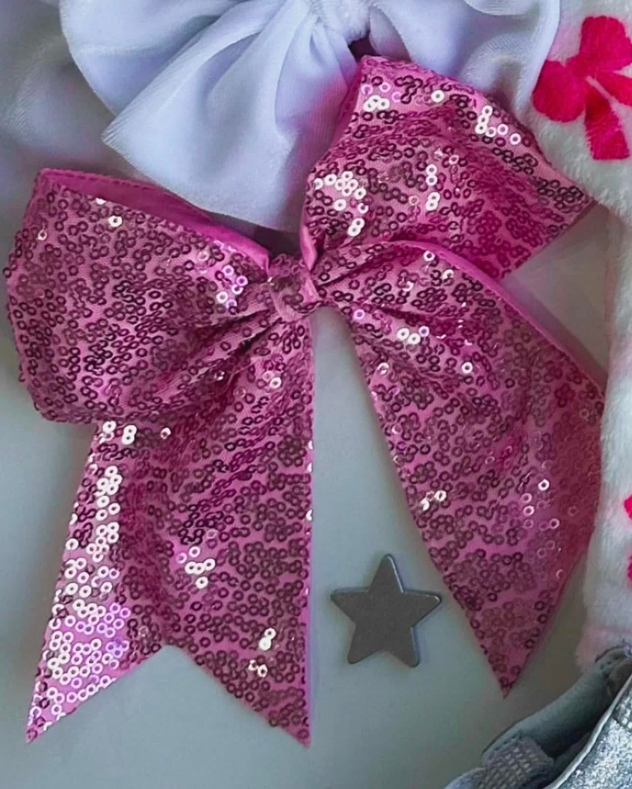 Sequin Bow-Pink