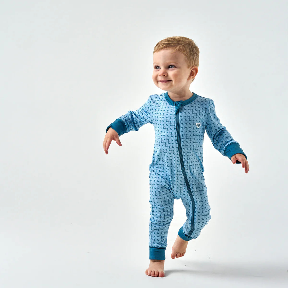 Baby Zip Up - Texas - Light Blue
