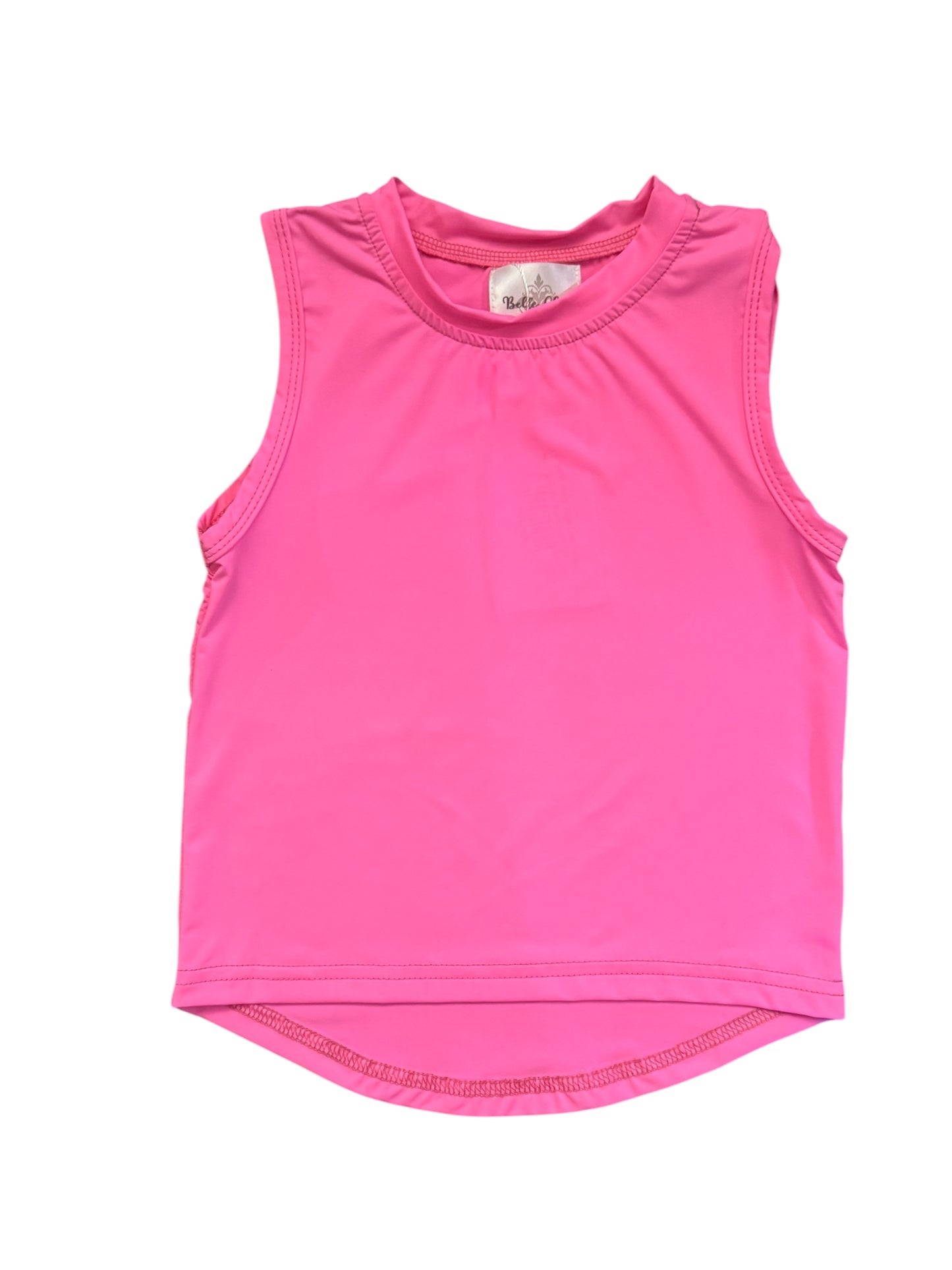 HOT PINK-High Low Tank