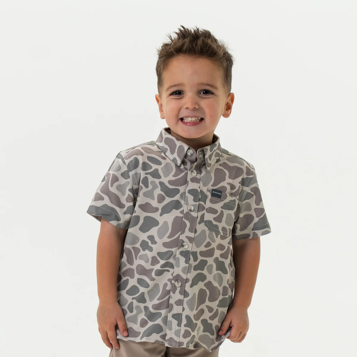 YOUTH-Performance Button Up