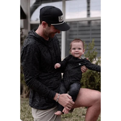 Baby Zip Up - Black Camo