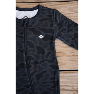 Baby Zip Up - Black Camo