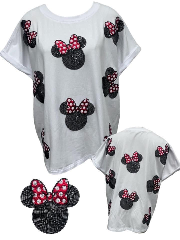 GIRLS-Double Ears, Bows & Bling Tee Ellory Kate