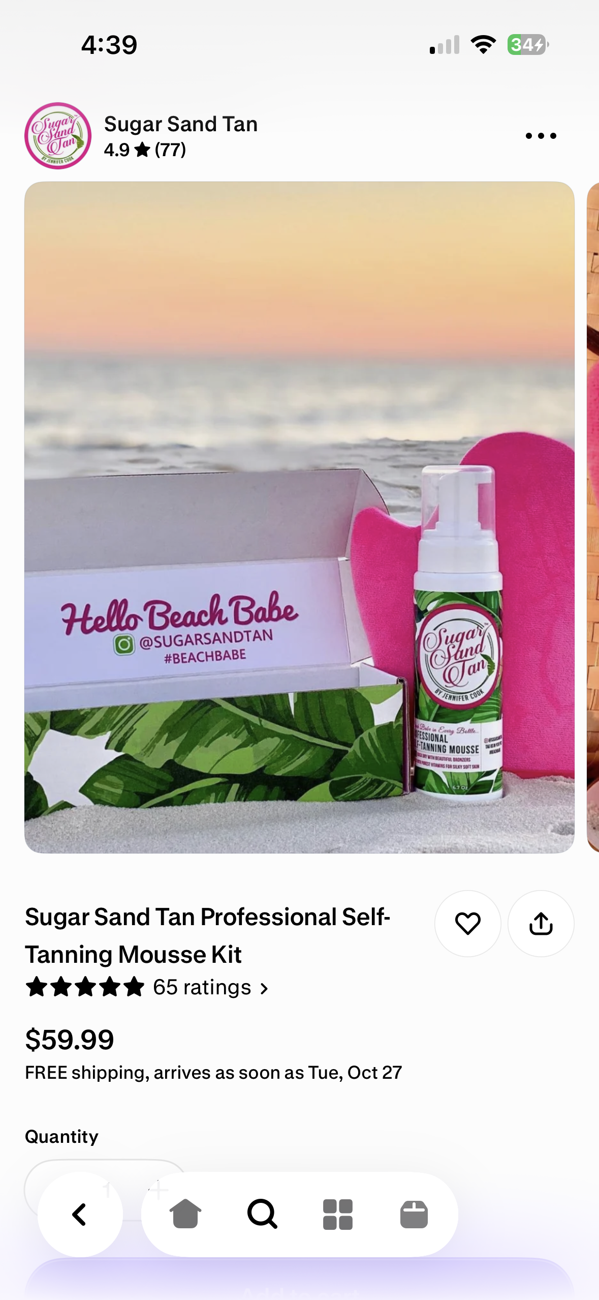 Sugar Sand Tan Professional Self-Tanning Mousse Kit
