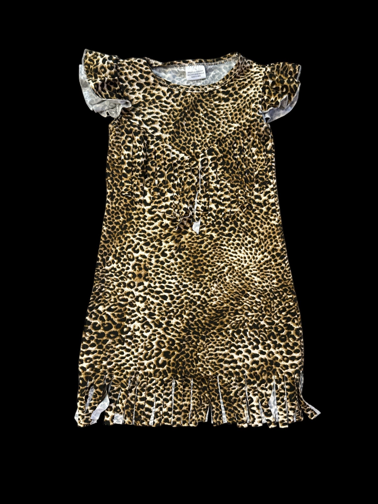 Leopard Fringe Dress