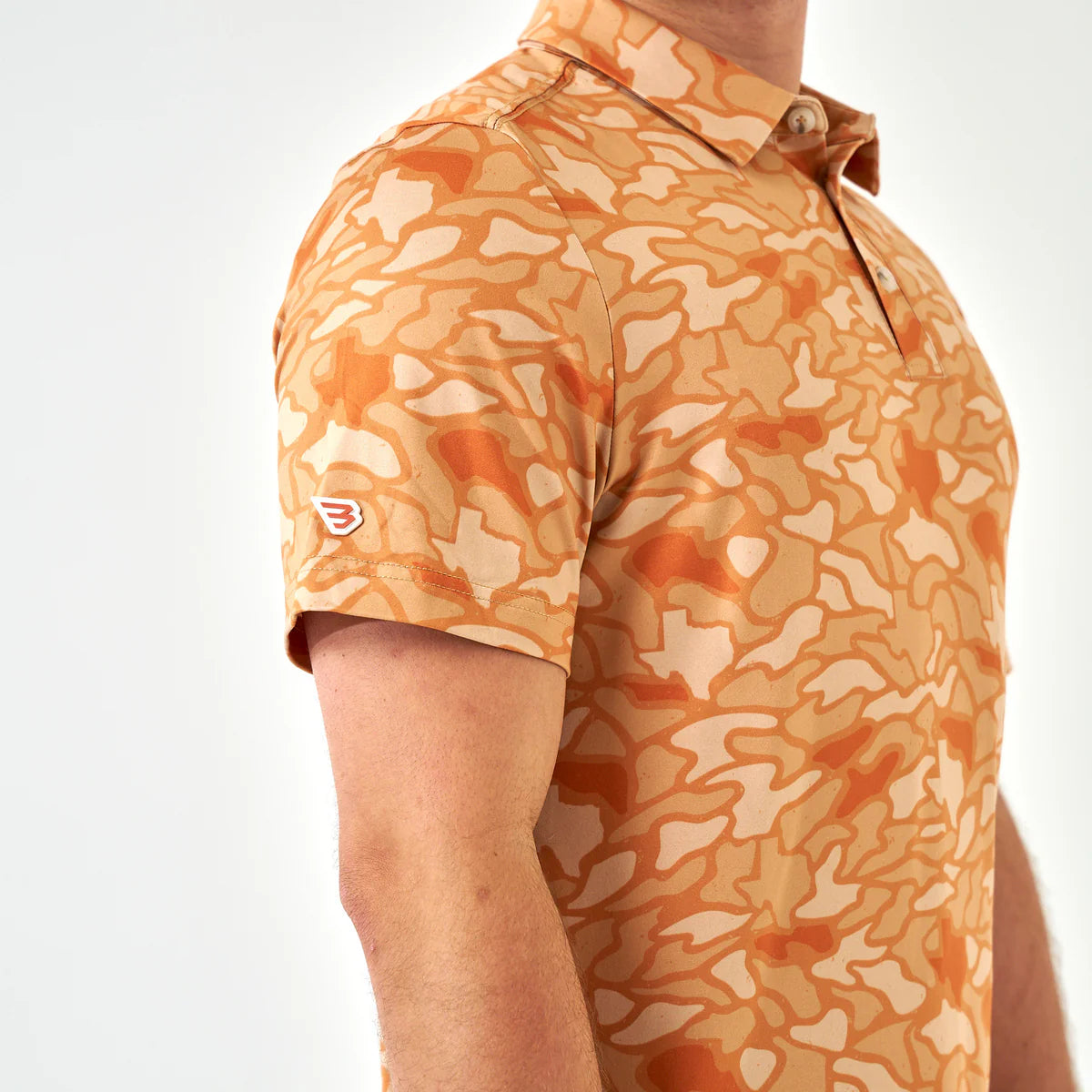 Performance Polo-Adult-Orange Texas Camo