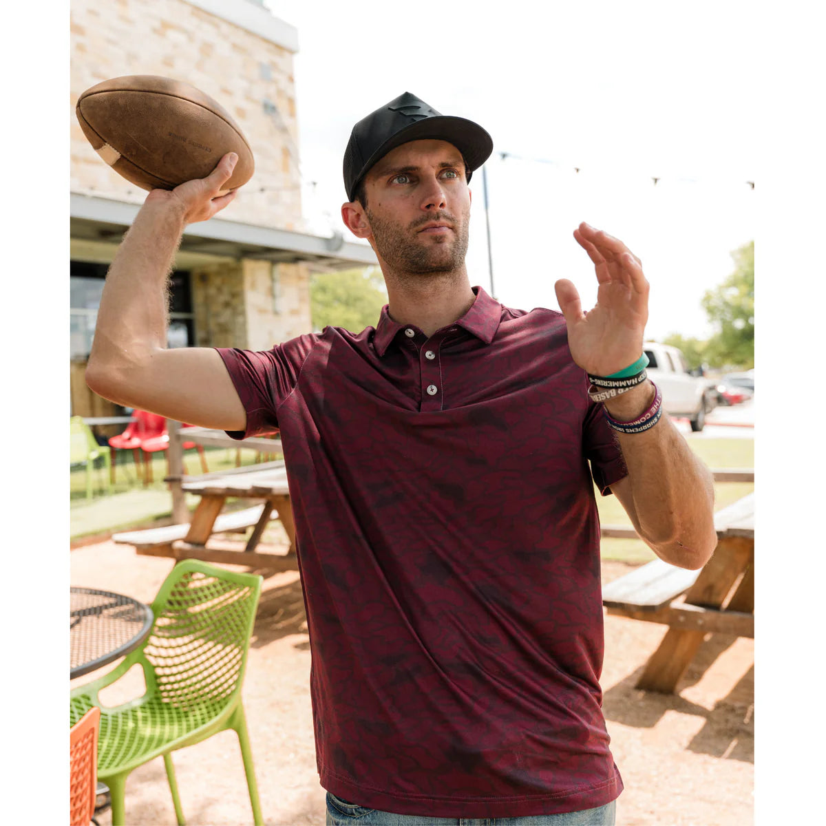 Performance Polo-Adult-Texas Maroon Camo