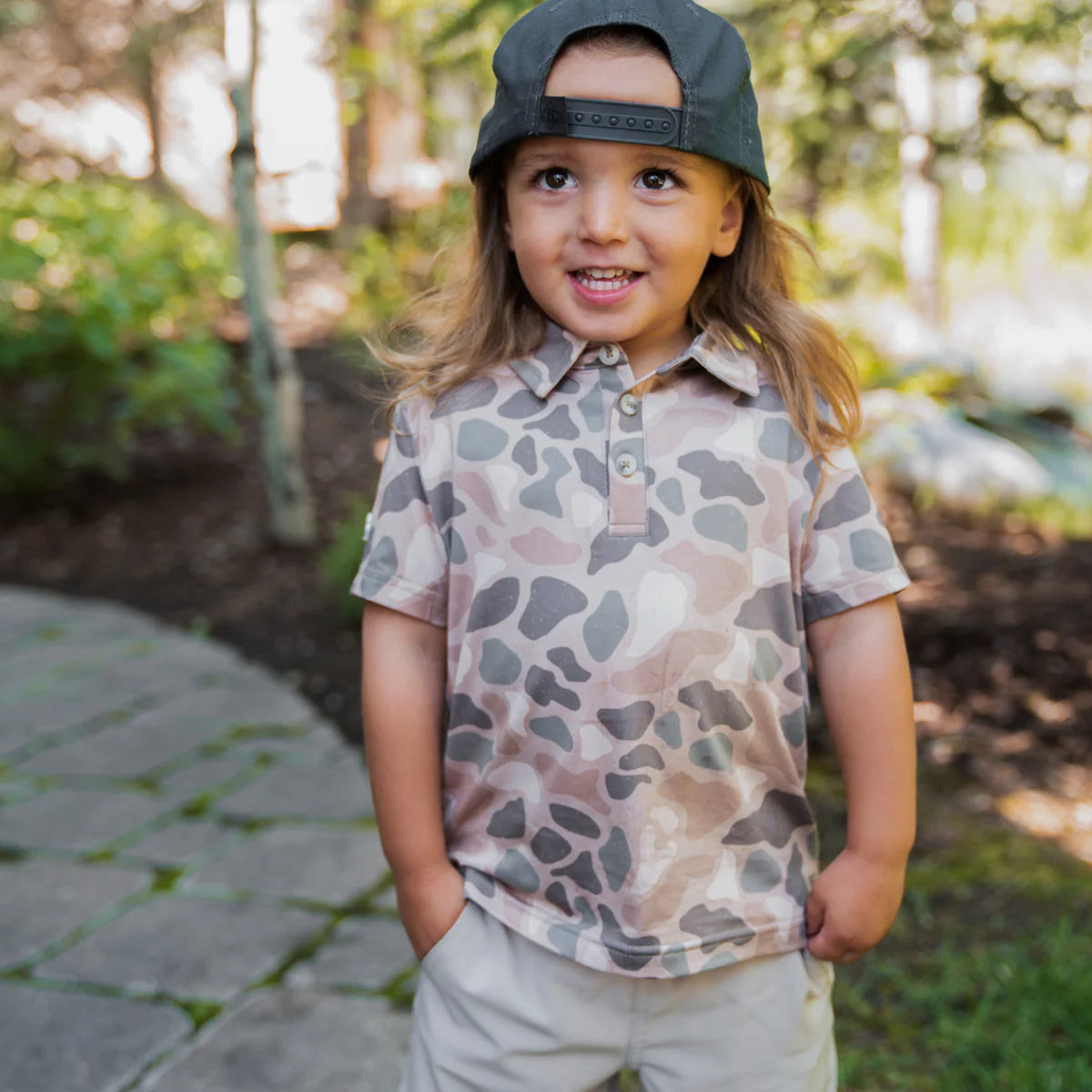 Youth - Performance Polo - Pintail Camo
