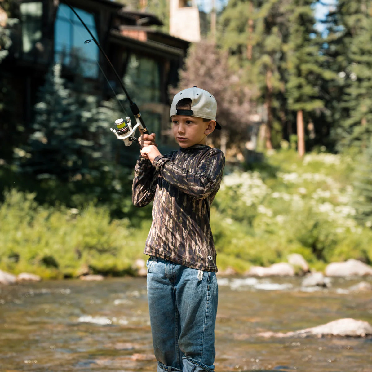 Youth - Performance Hoodie - Midland Camo