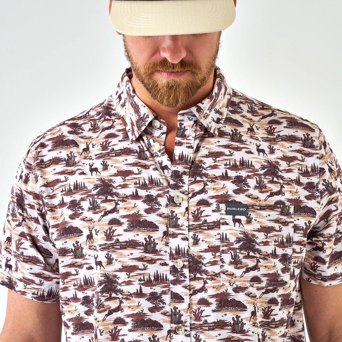 Performance Button Up-Brush Country