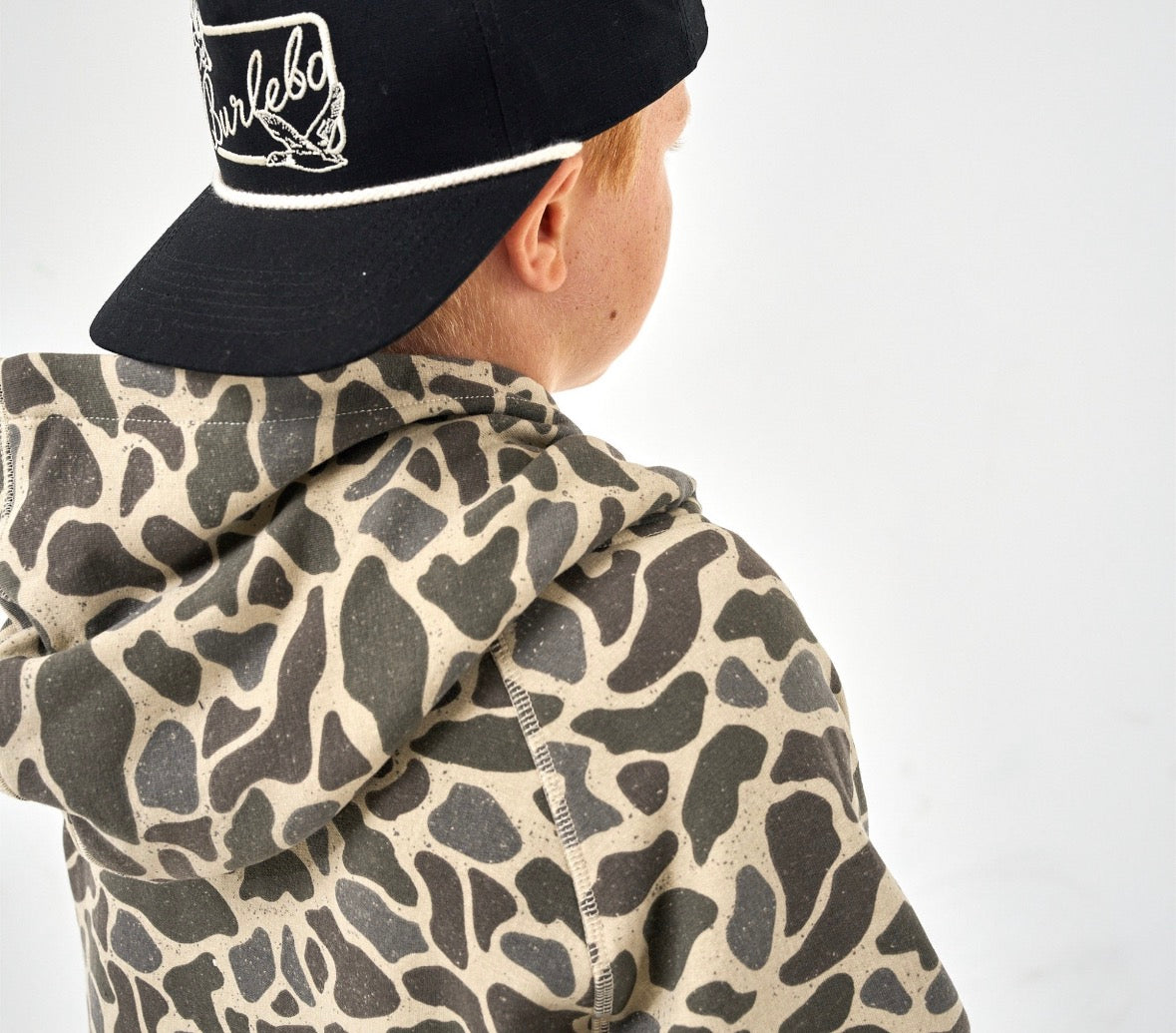 YOUTH FLEECE HOODIE -CLASSIC DEER CAMO