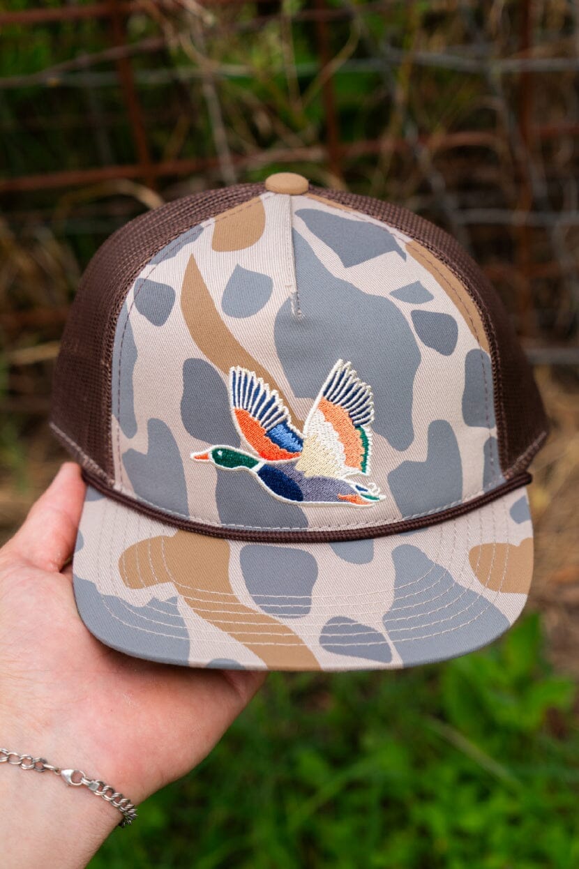 YOUTH Cap-Retro Camo Duck