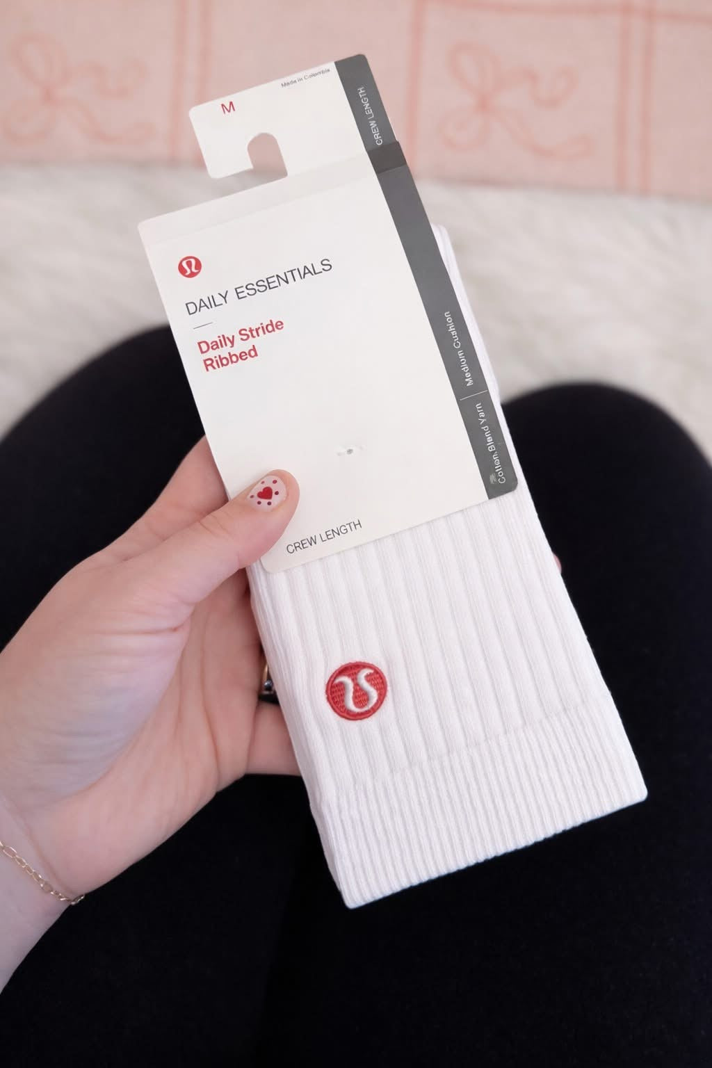 Embroidered Crew Socks