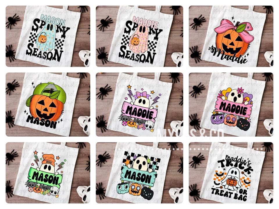 Halloween Customized Candy Totes