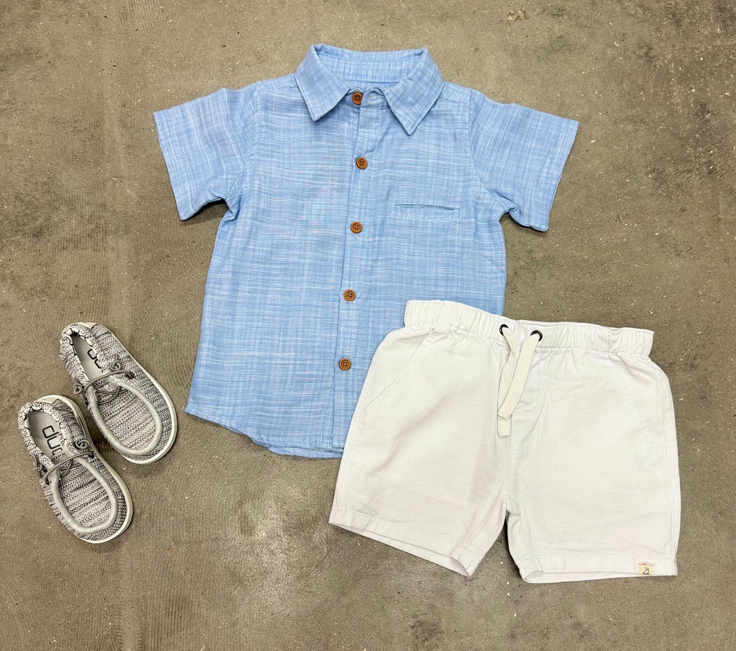 Me and Henry-Pale Chambray Woven Shirt