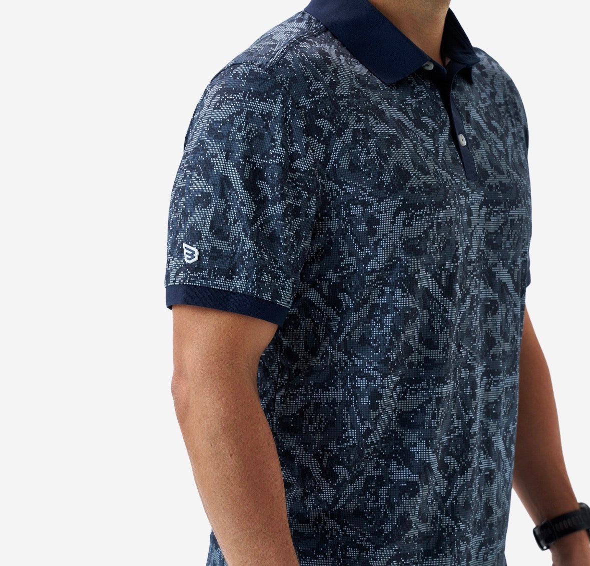 Performance Blade Collar Polo | DIGI CAMO NAVY