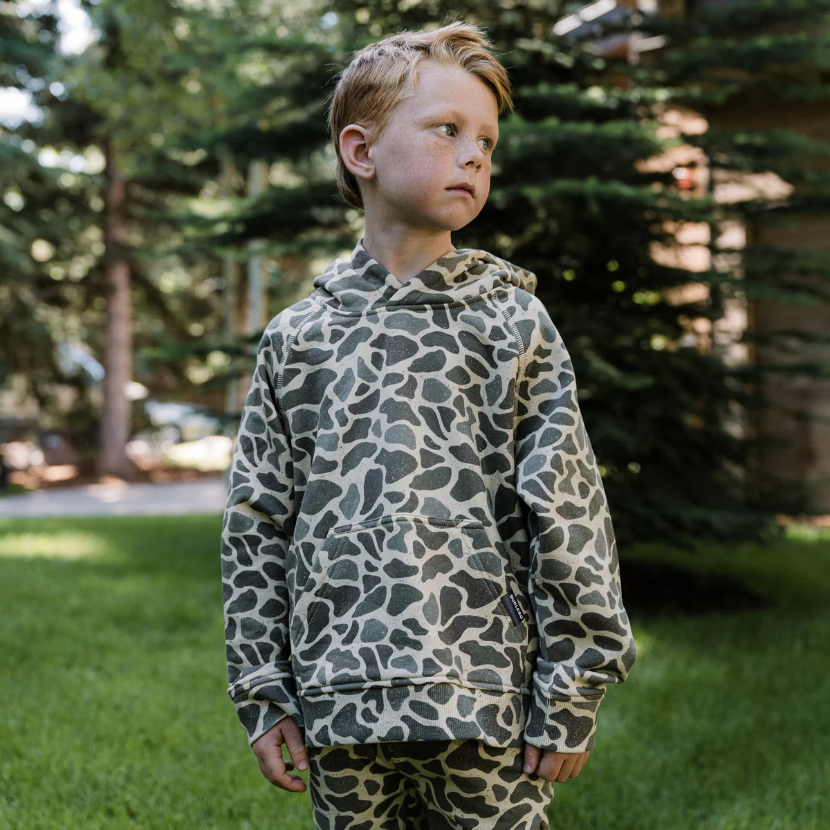 Youth - Fleece Hoodie - Classic Deer Camo