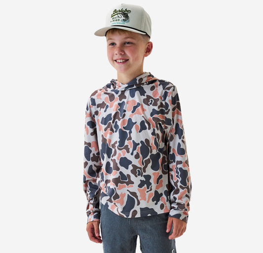 Youth Performance Hoodie - VINTAGE CAMO