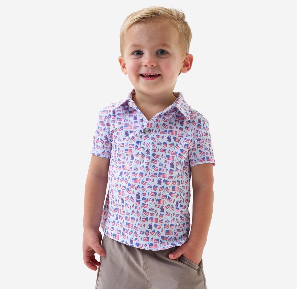 Youth Performance Polo - Old Glory
