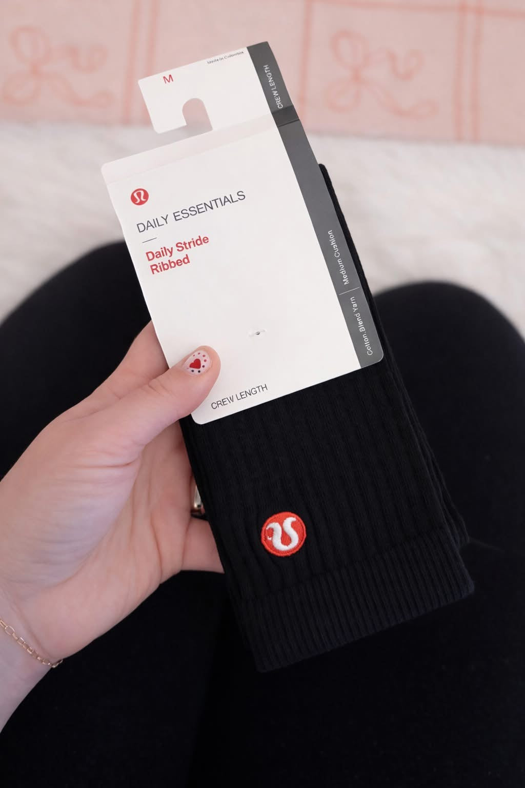 Embroidered Crew Socks