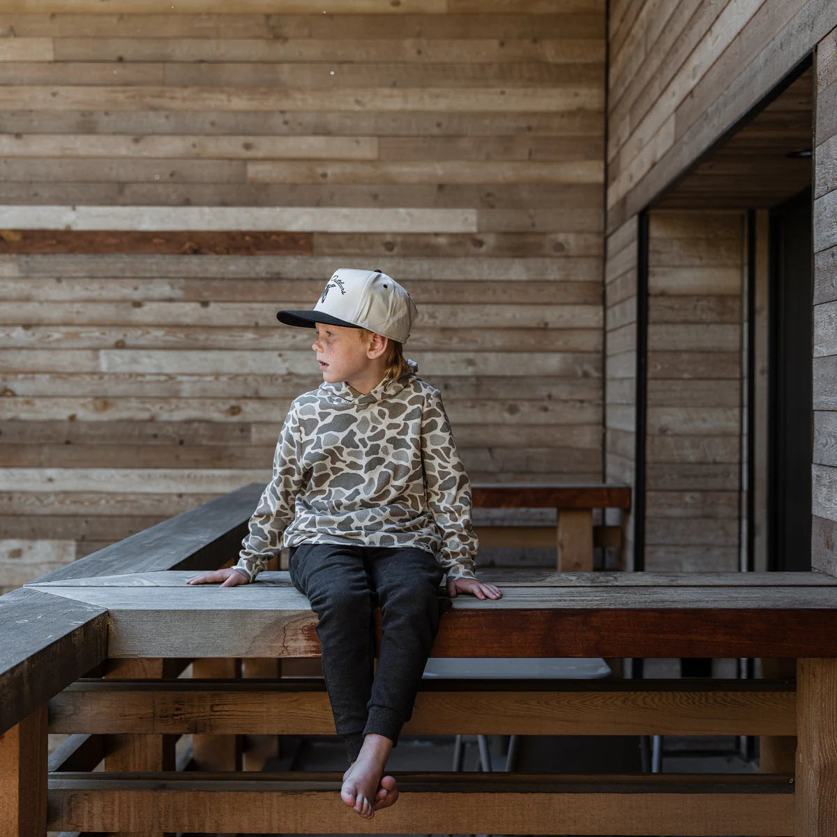 Youth - Fleece Hoodie - Classic Deer Camo