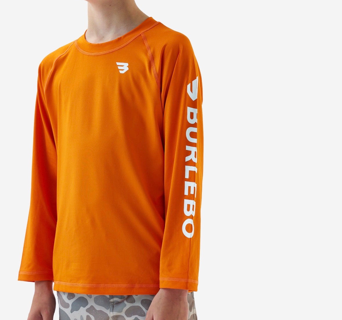 Youth Rashguard | Orange & White