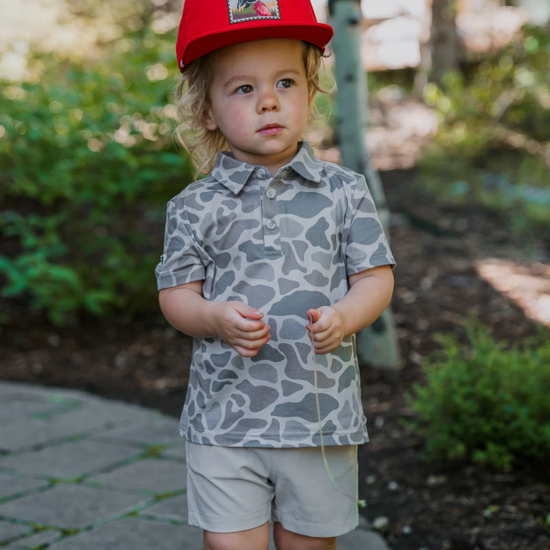Youth - Performance Polo - Classic Deer Camo