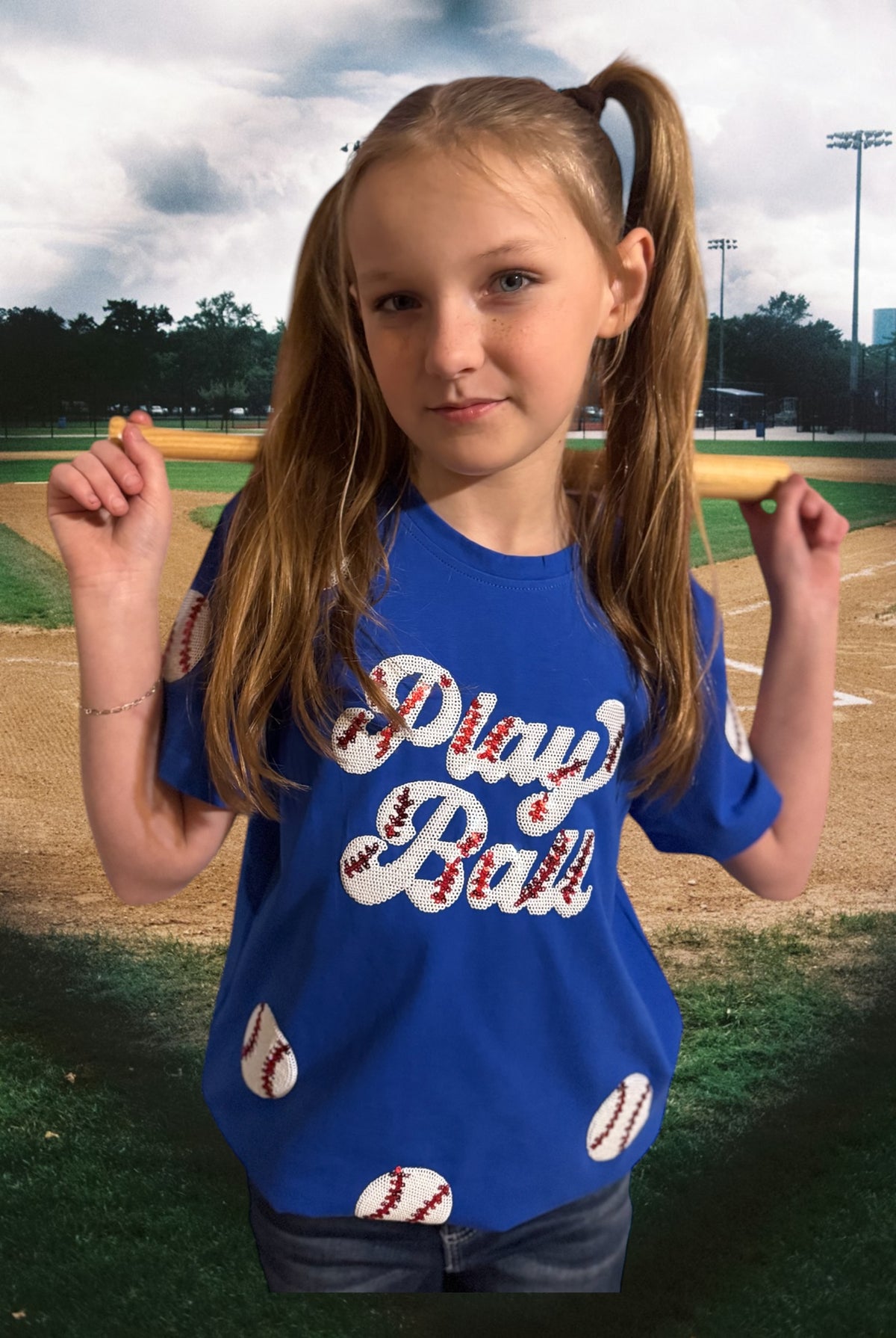 Royal Blue Play Ball Shirt
