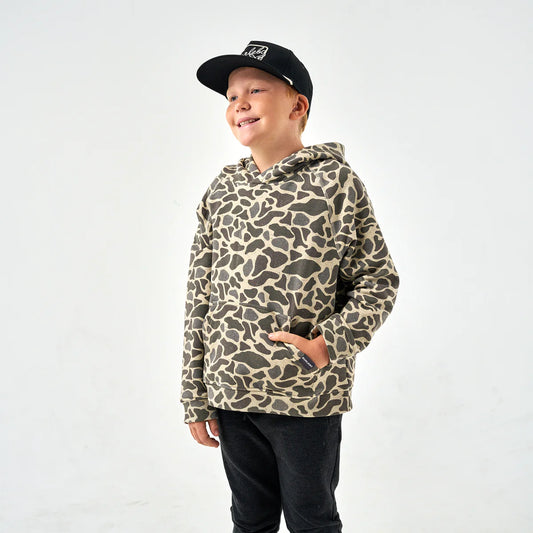Youth - Fleece Hoodie - Classic Deer Camo