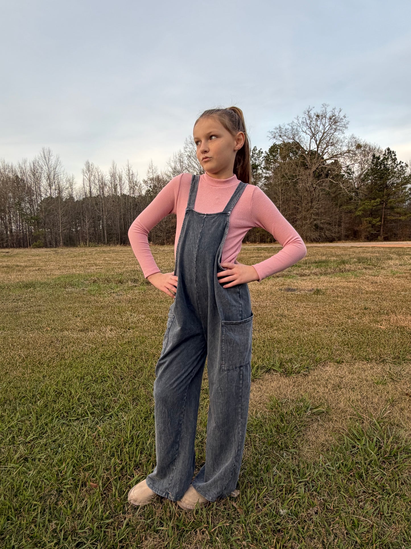 Mineral Wash Overall/Jumpsuit/Onesie
