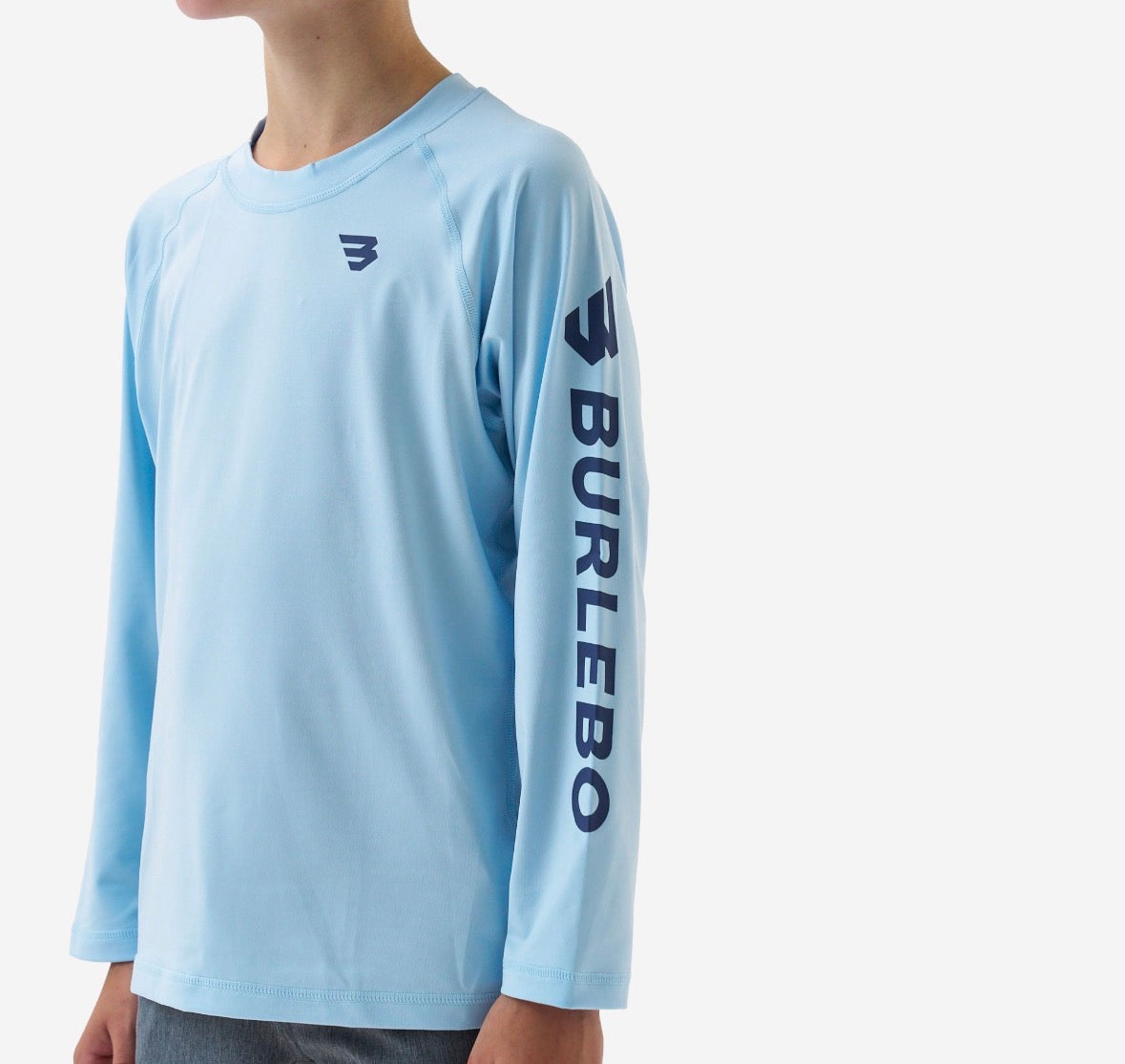 Youth Rashguard | Baby Blue & Navy
