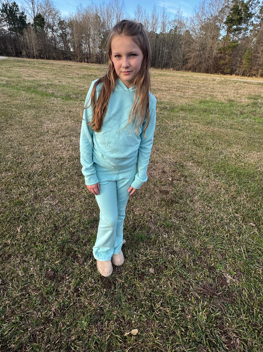 Yogalicious Tween Girls Melange
Hoodie and Flare Pant Set