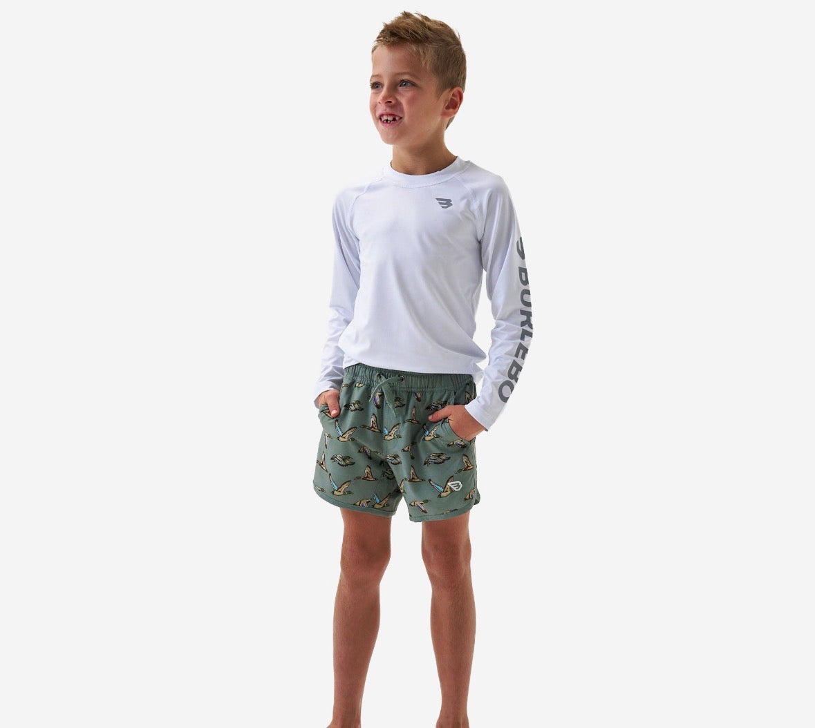 Youth Swim Trunks - Jumbo Mallard Green