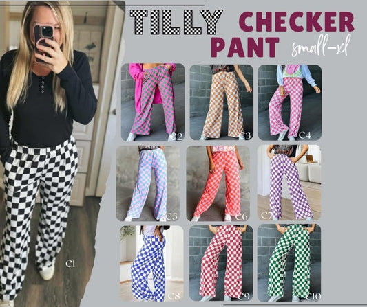 Tilly Checkered Pants