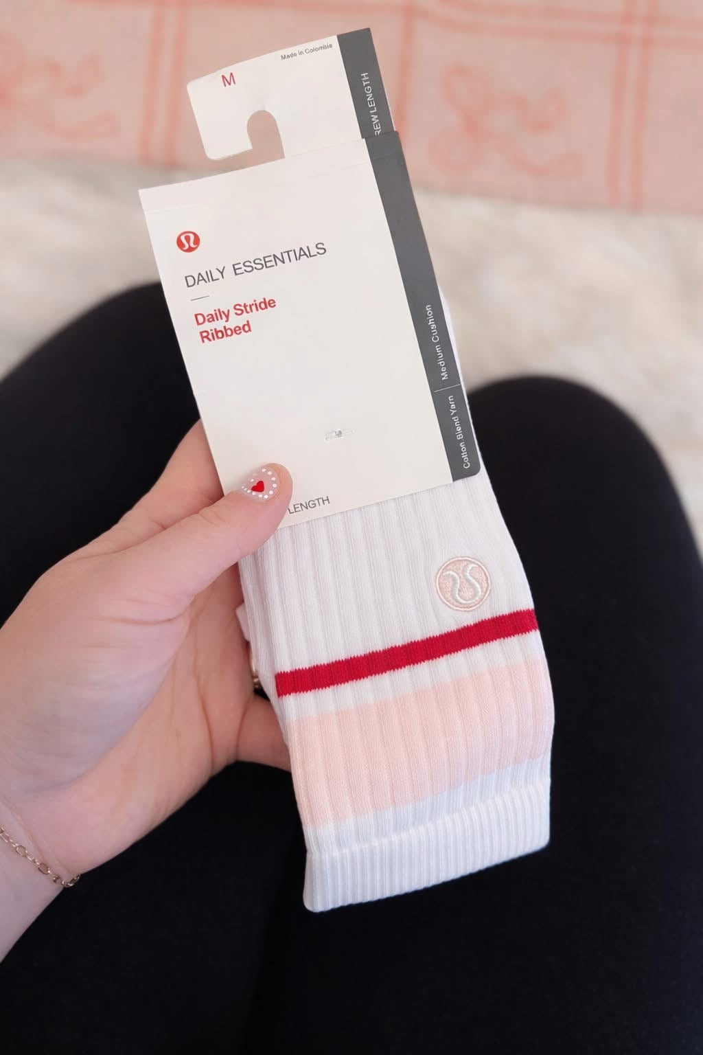 Embroidered Crew Socks