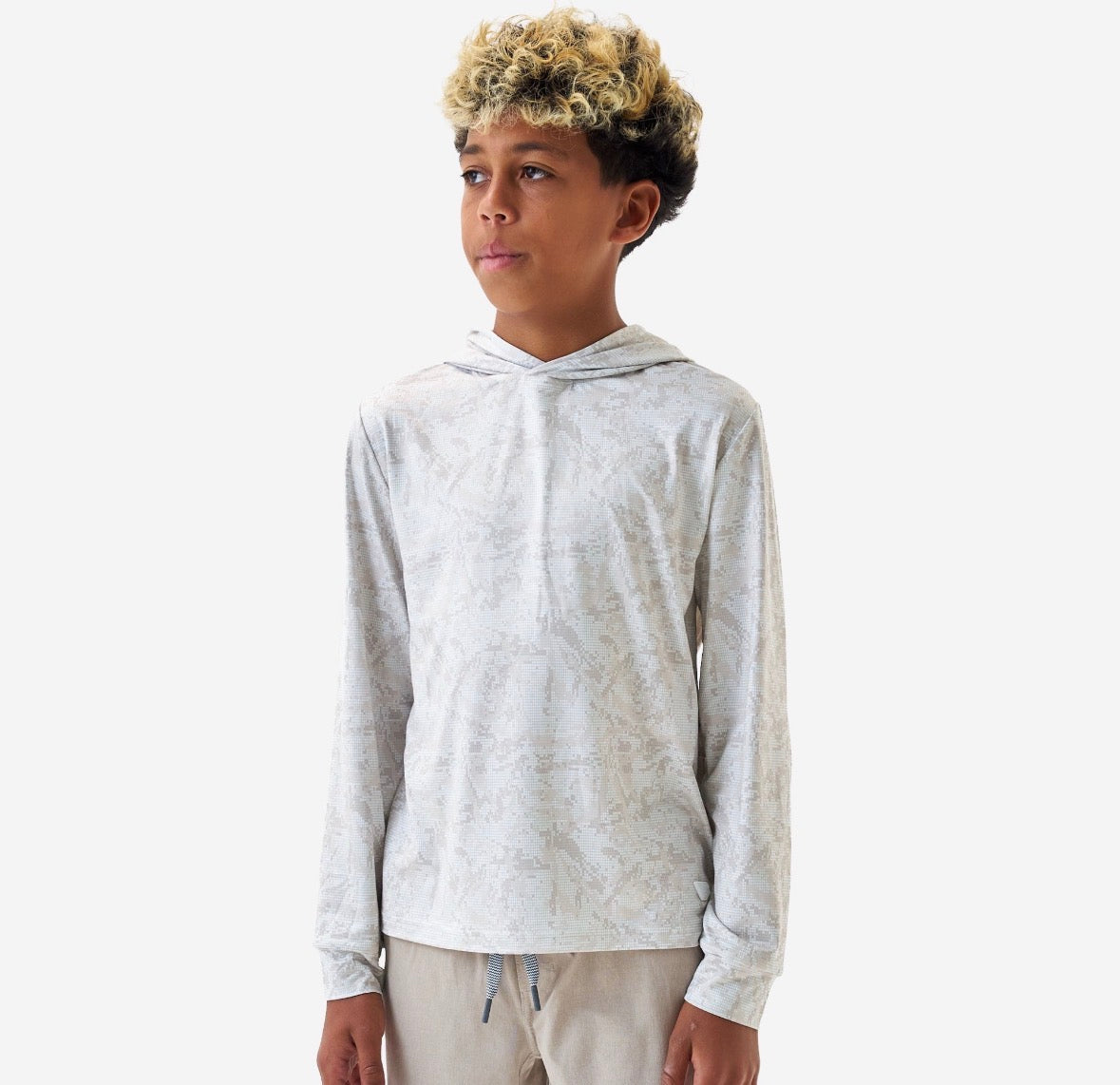 Youth Performance Hoodie - DIGI CAMO IVORY