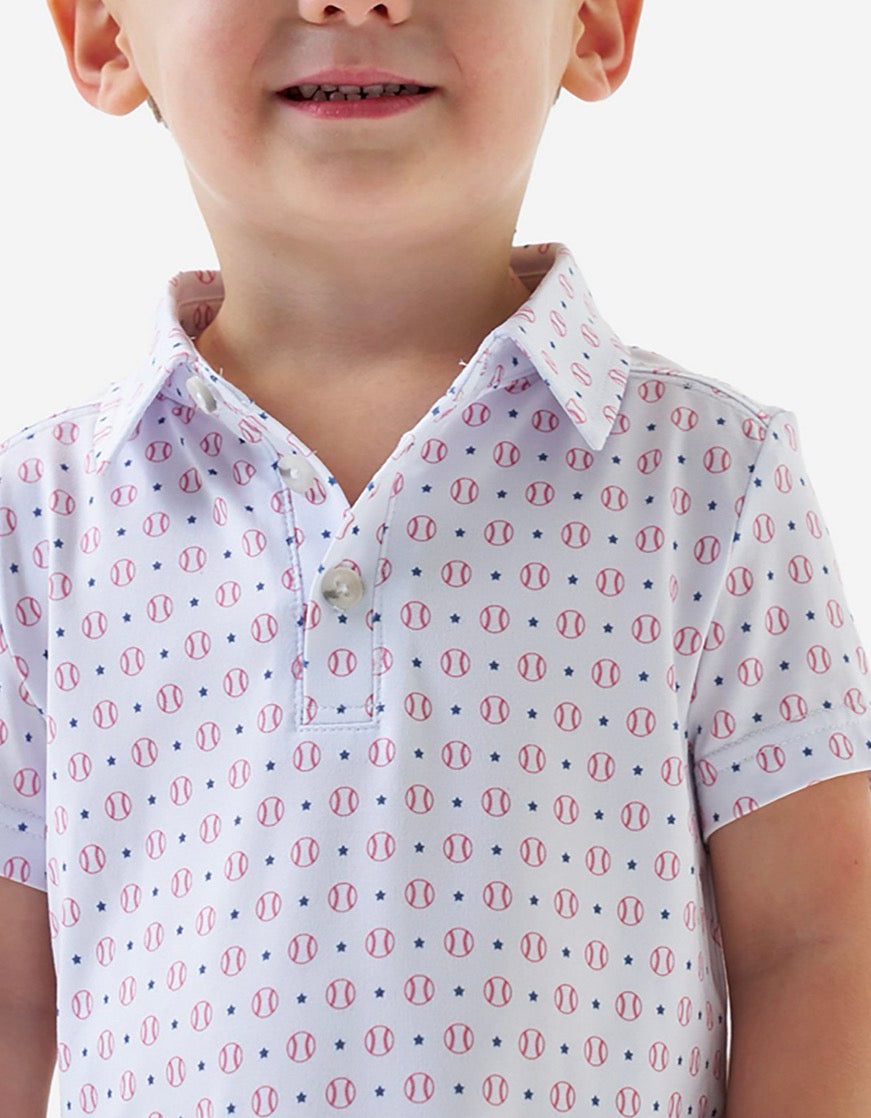 Youth Performance Polo- Baseball