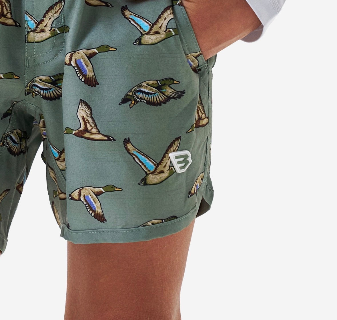 Youth Swim Trunks - Jumbo Mallard Green